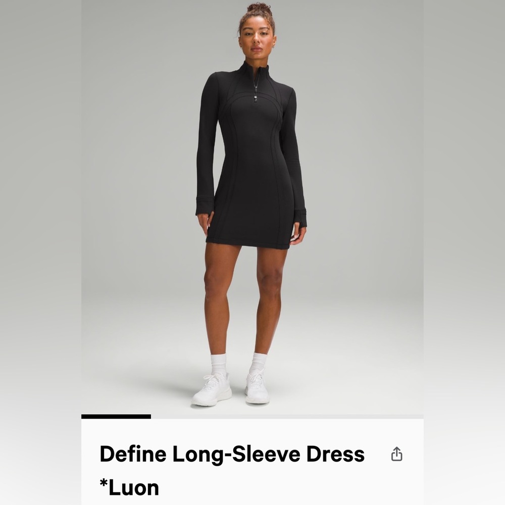 Black size 4 lululemon dress.  Excellent condition!